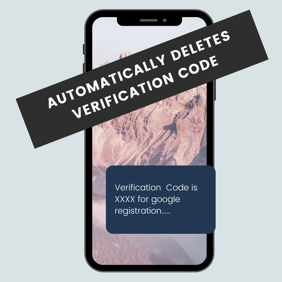 Automatically Deletes Verification Codes in Apple