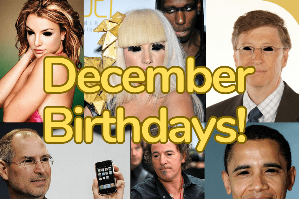 Celebrities Born in December